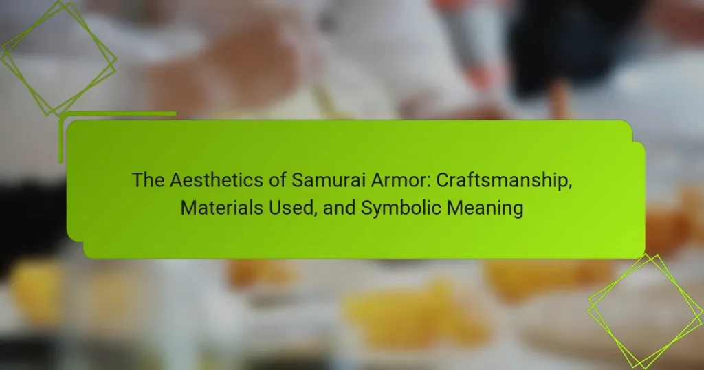 The Aesthetics of Samurai Armor: Craftsmanship, Materials Used, and Symbolic Meaning