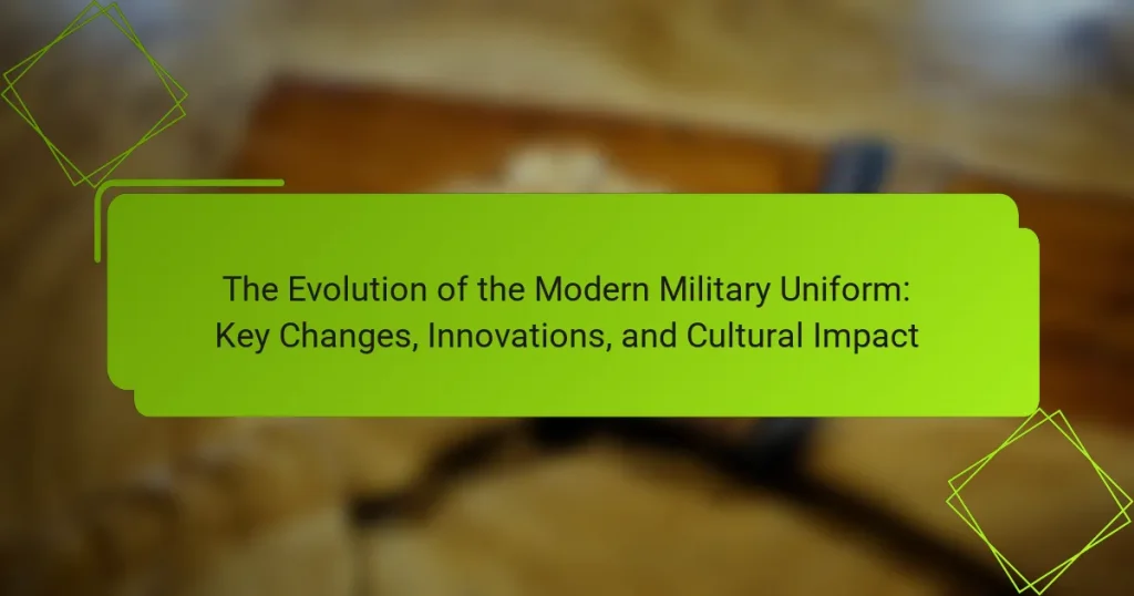 The Evolution of the Modern Military Uniform: Key Changes, Innovations, and Cultural Impact