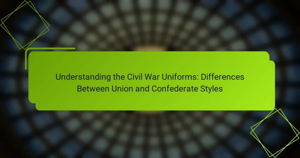 Understanding the Civil War Uniforms: Differences Between Union and Confederate Styles